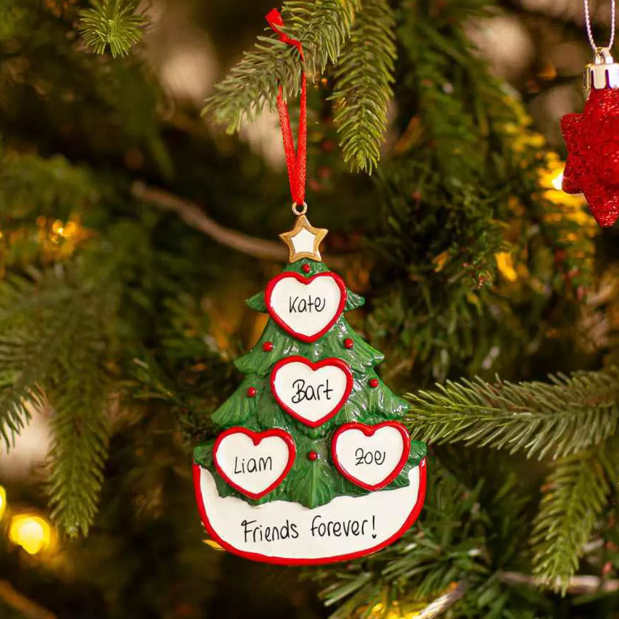 Christmas The Original 4 Hearts On The Tree New