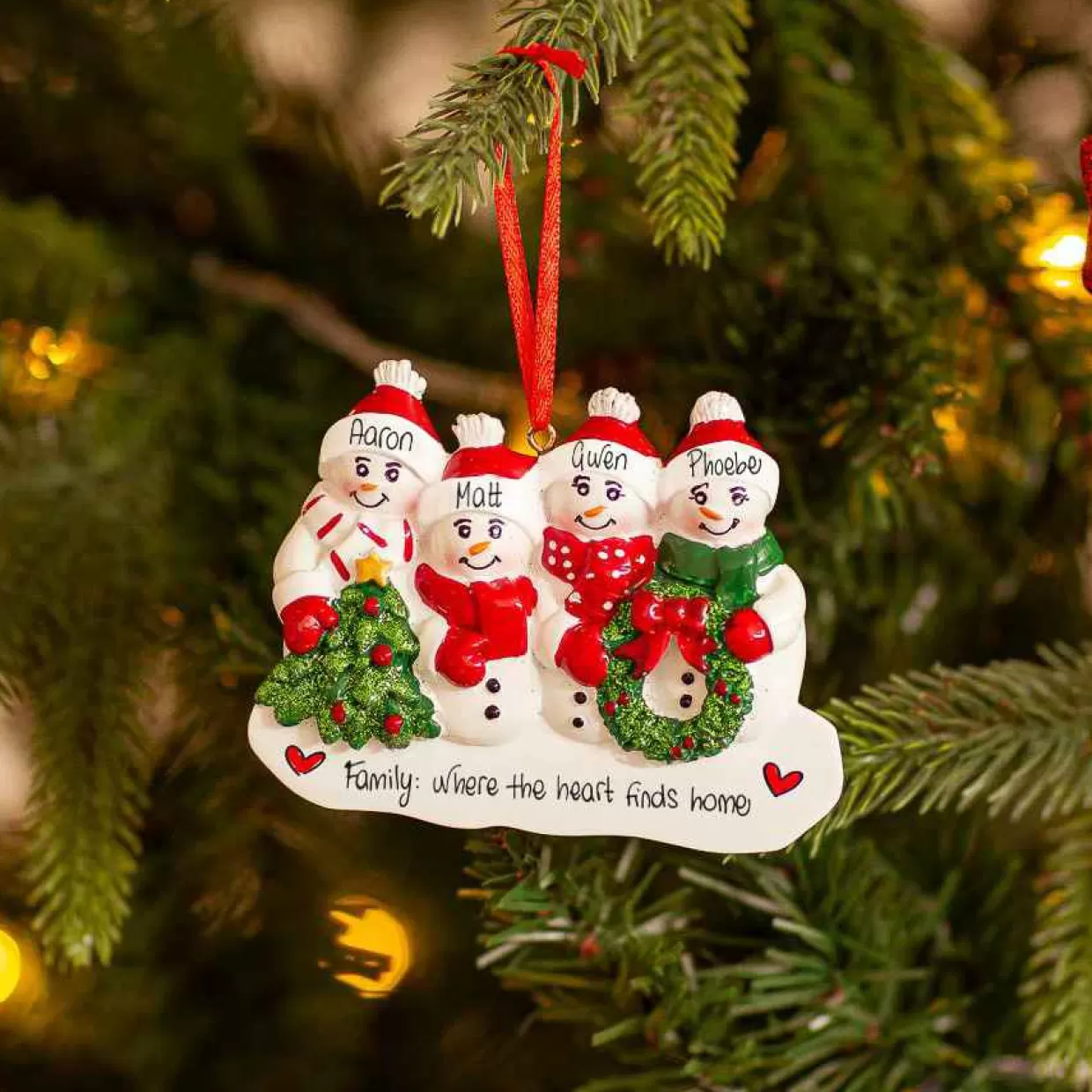 Christmas The Original 4 Snowmen With Tree And Wreath Sale