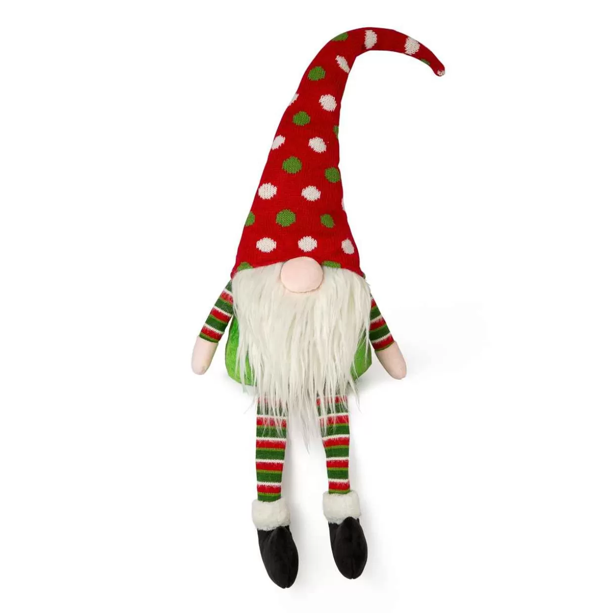 Christmas The Original Elf White Beard Striped Socks Fashion