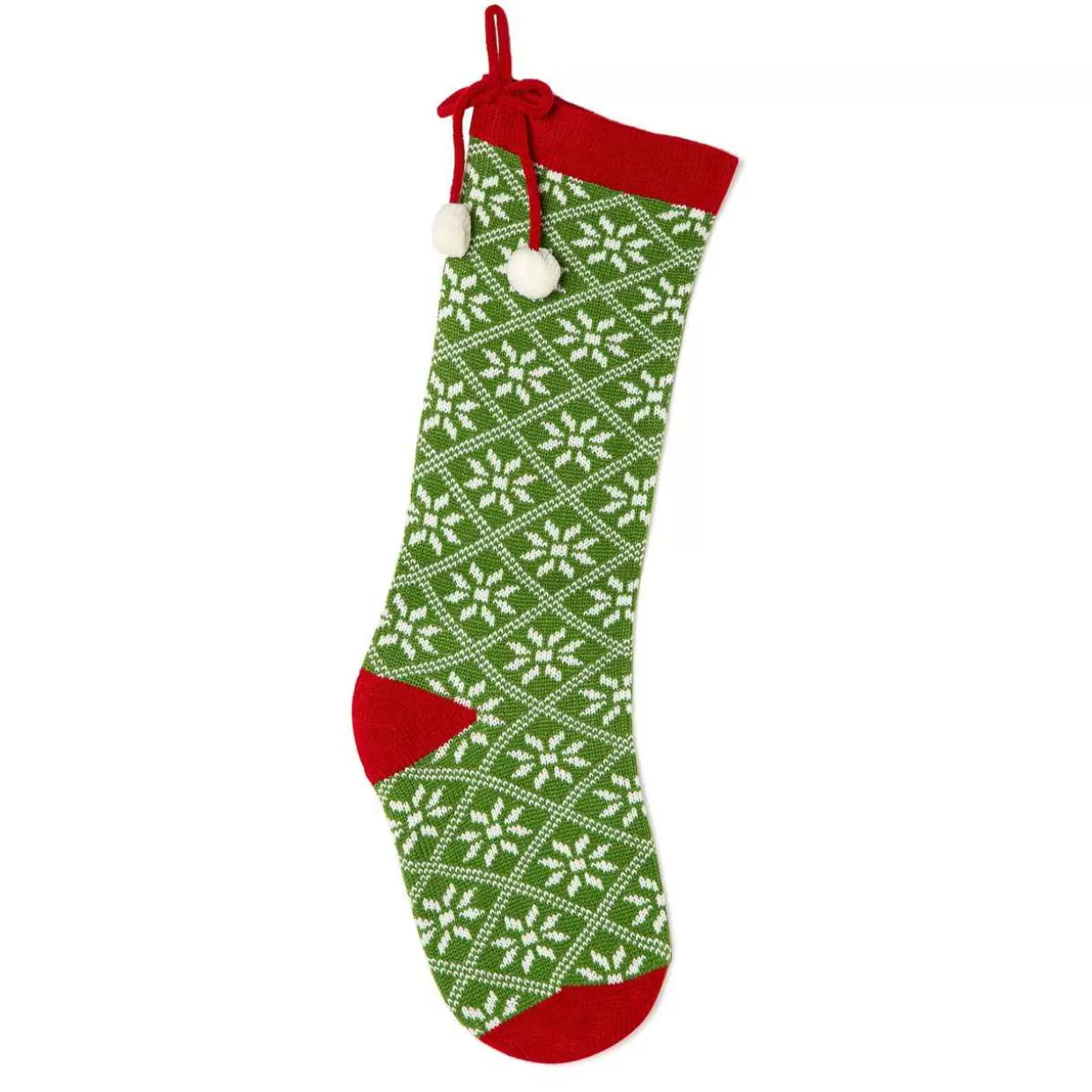 Christmas The Original Green Stocking With Snowflakes Online