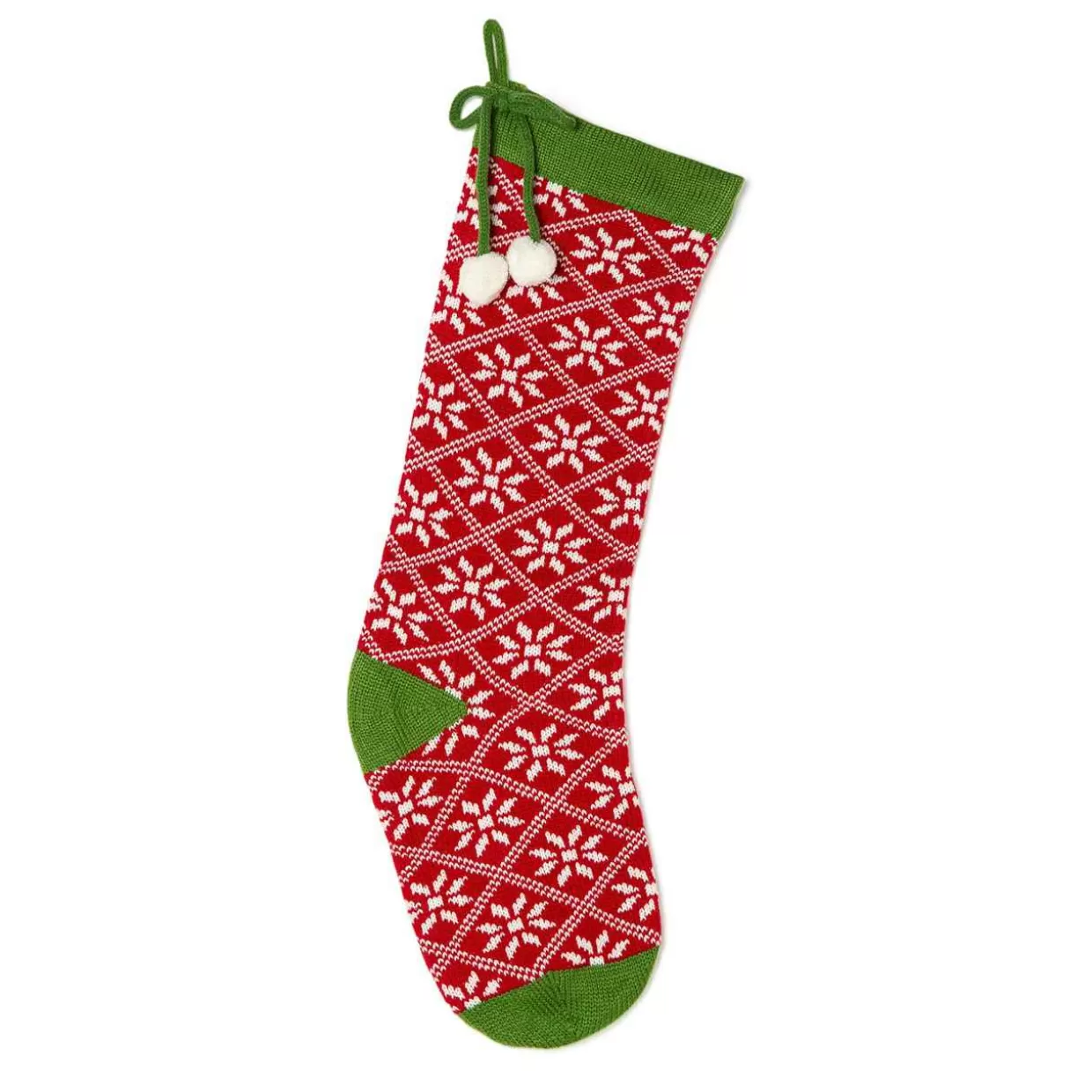 Christmas The Original Red Stocking With Snowflakes Hot