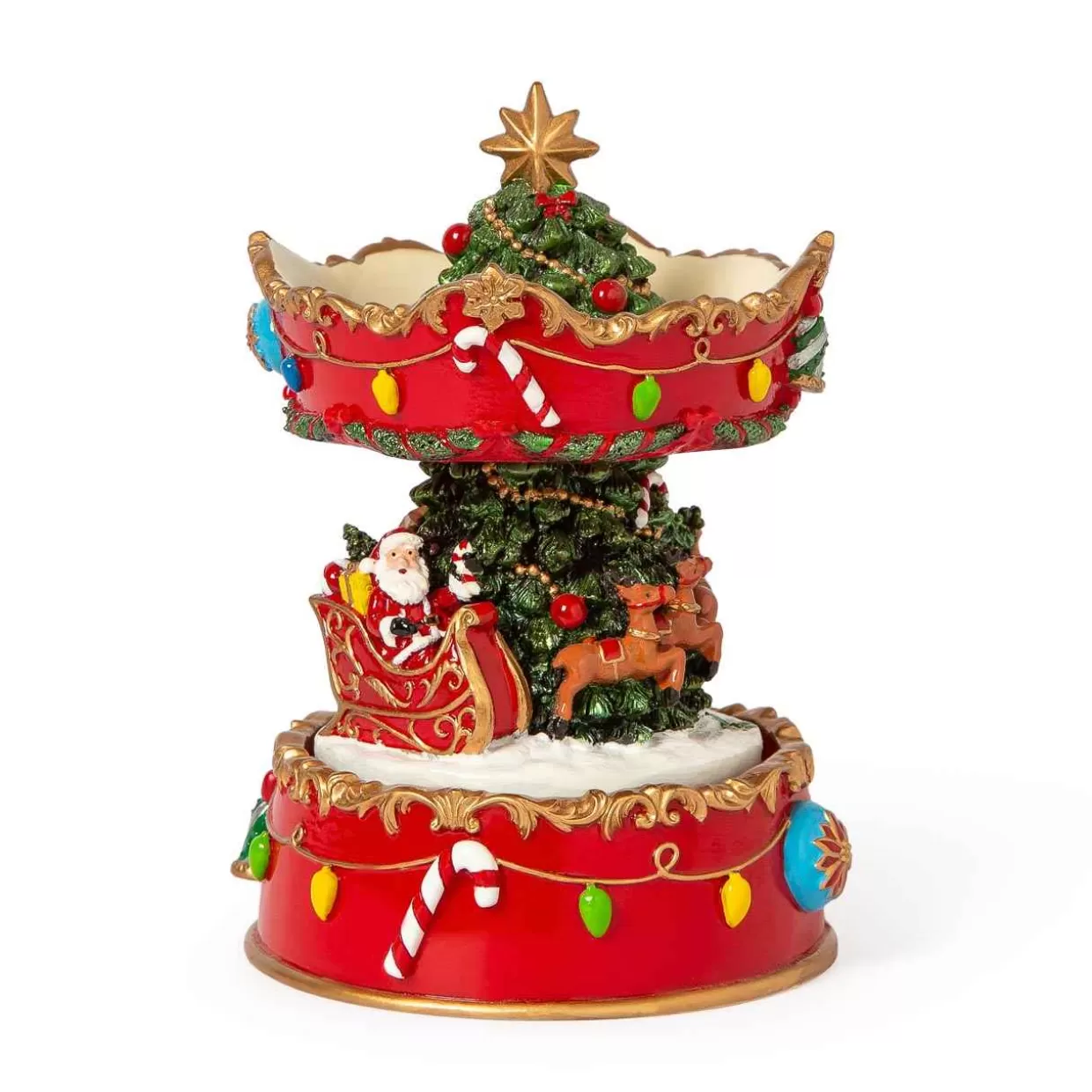 Christmas The Original Santa'S Sleigh Music Box Clearance