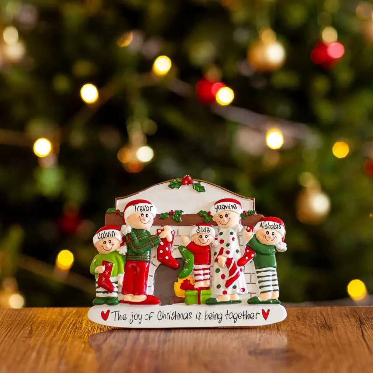 Christmas The Original Socks By The Fireplace For 5 Table Decoration Clearance